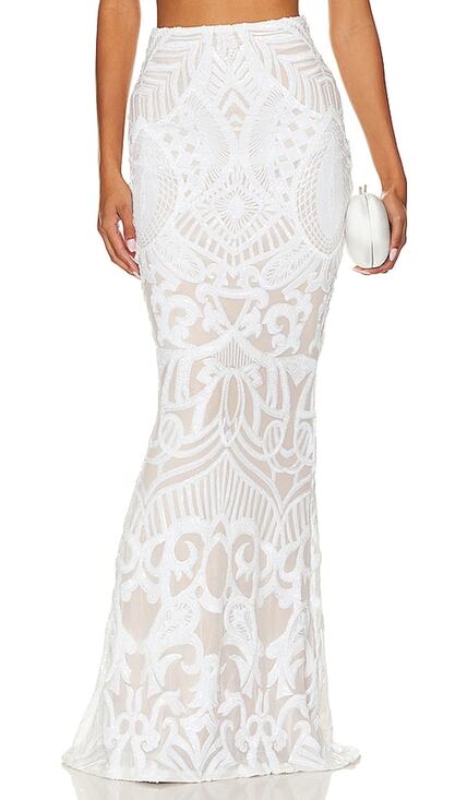 Nookie Dresses & Skirts - Nookie Embellished White Mon Cherie Skirt Size XS